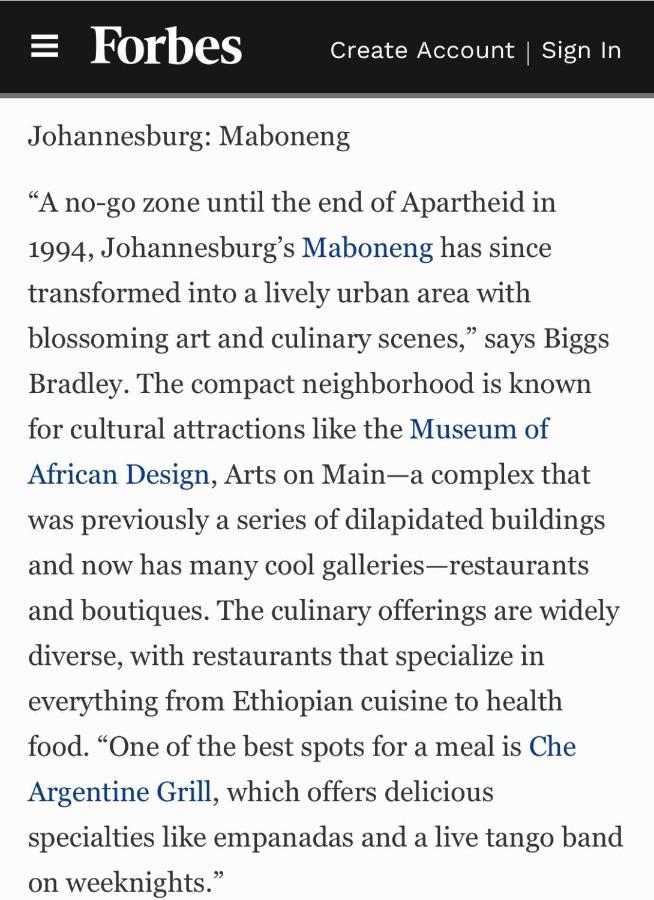 Stunning Maboneng Precinct Studio Apartment At 12 Decades Building Johannesburg Exterior foto